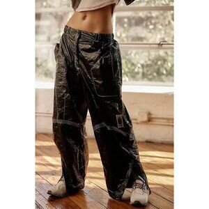 Free People Movement Rough Rider Black Tyvek Water Resistant Pants NWOT Medium